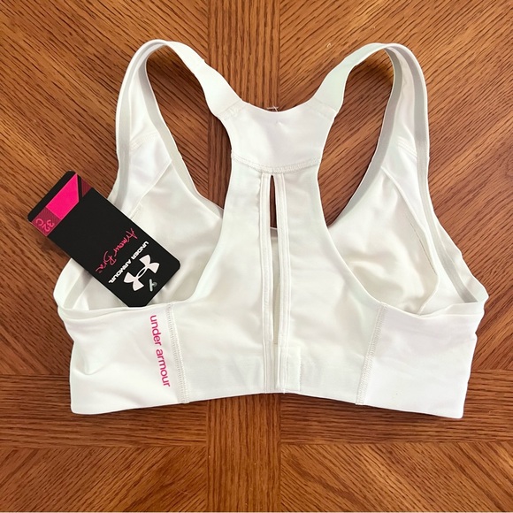 NWT Under Armour White Armour Sports Bra 32C - Picture 3 of 4